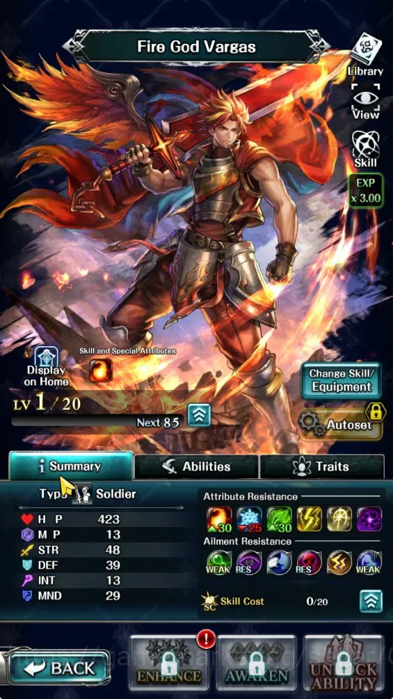 Last Cloudia Accounts GLOBAL|Rank 9|Collab Brave Frontier (Fire God Varg image 3