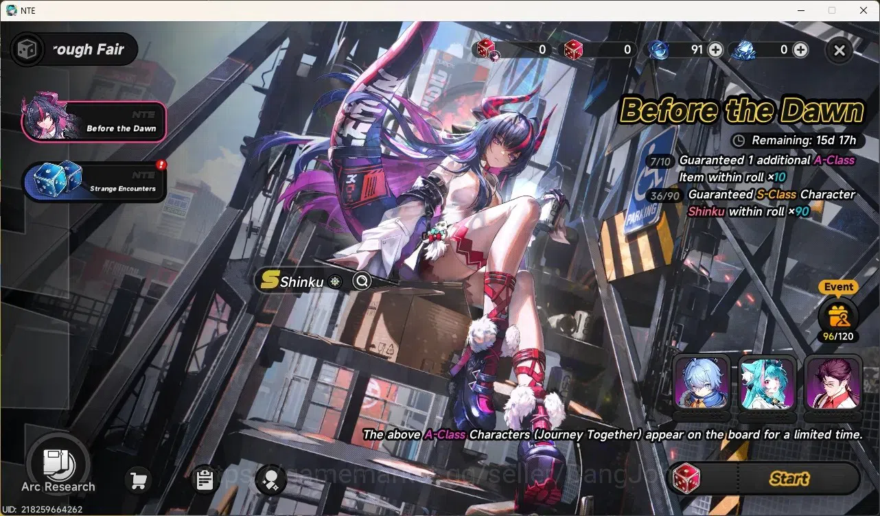 Neverness to Everness Accounts NA|Hunter Lv 6|3 S-Class/1 Limited [Shinku+Student Of Terrasea Outfit]|S-Class Selec On|Mc 4