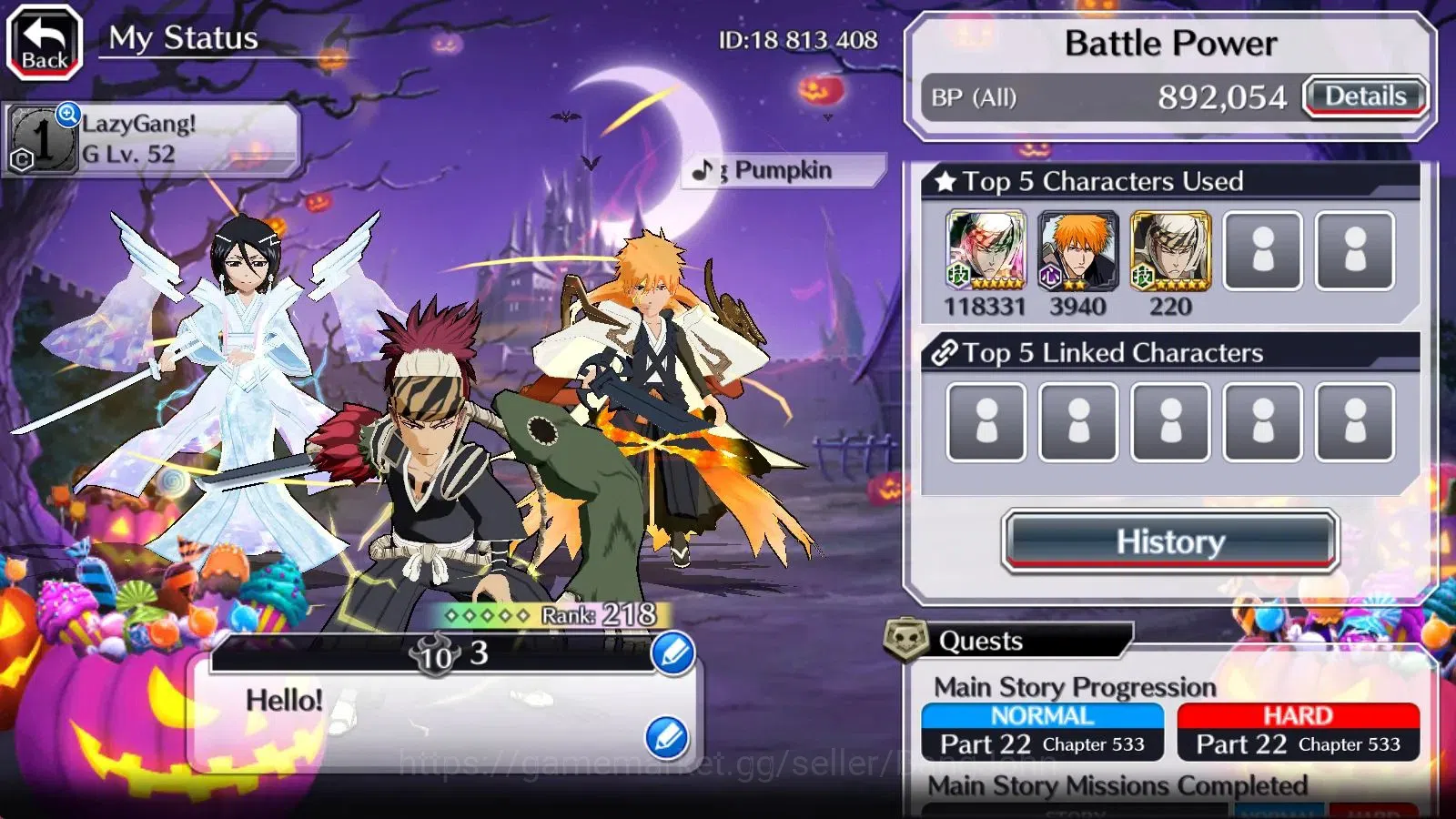 Bleach: Brave Souls Accounts Global|55k Orb|Renji TYBW2025|Momo TYBW 2026|Rukia image 3