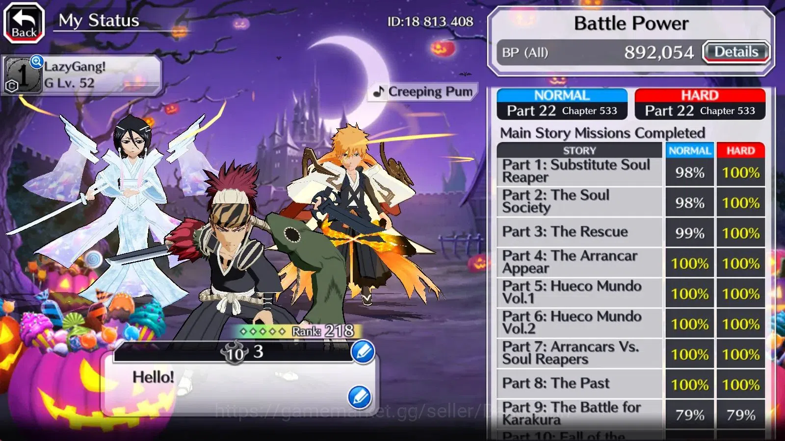 Bleach: Brave Souls Accounts Global|55k Orb|Renji TYBW2025|Momo TYBW 2026|Rukia image 4