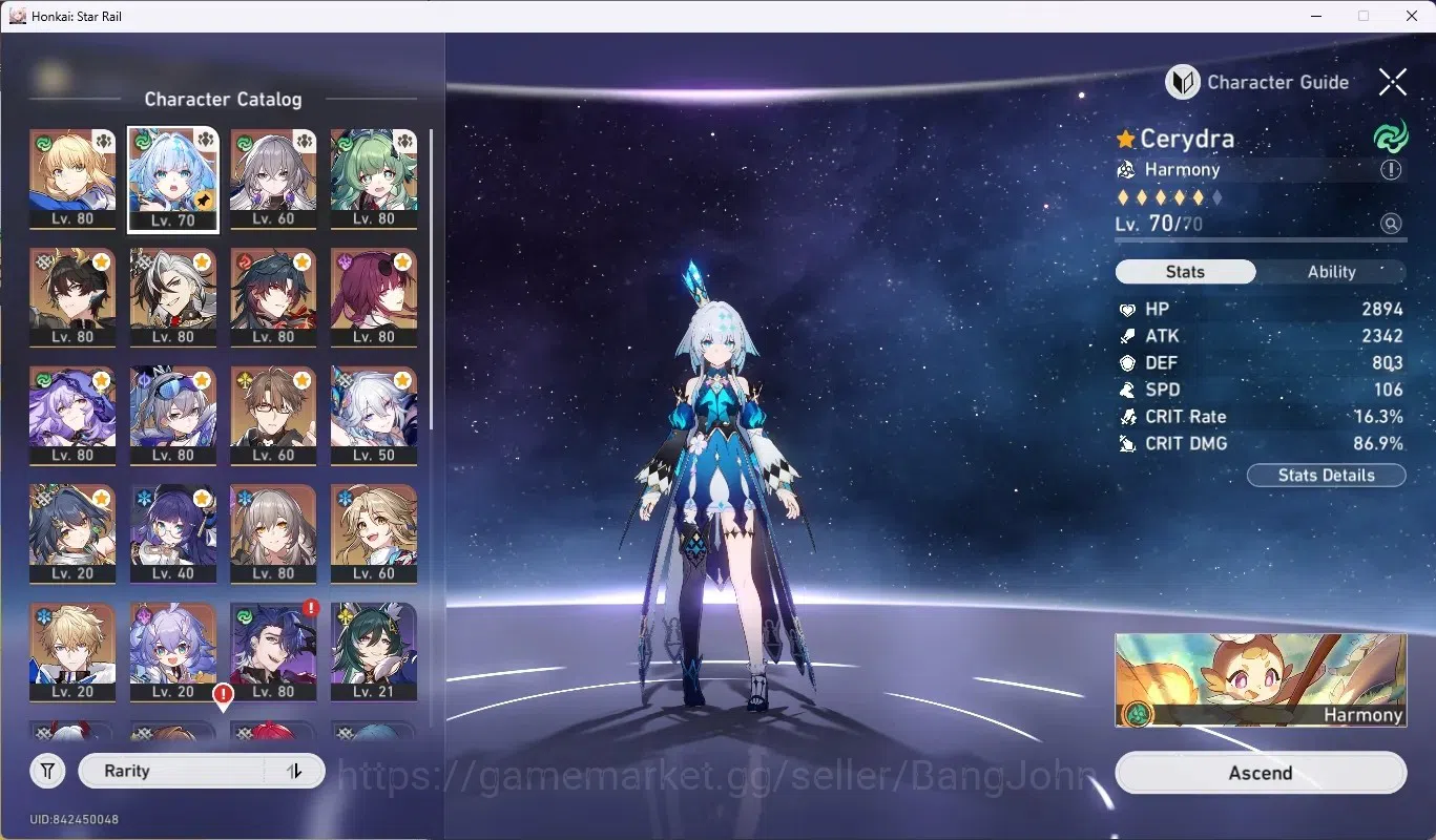 Honkai Star Rail Accounts ASIA|TL 65|11 Limited [Mortenax Blade,Saber,Cerydr image 2