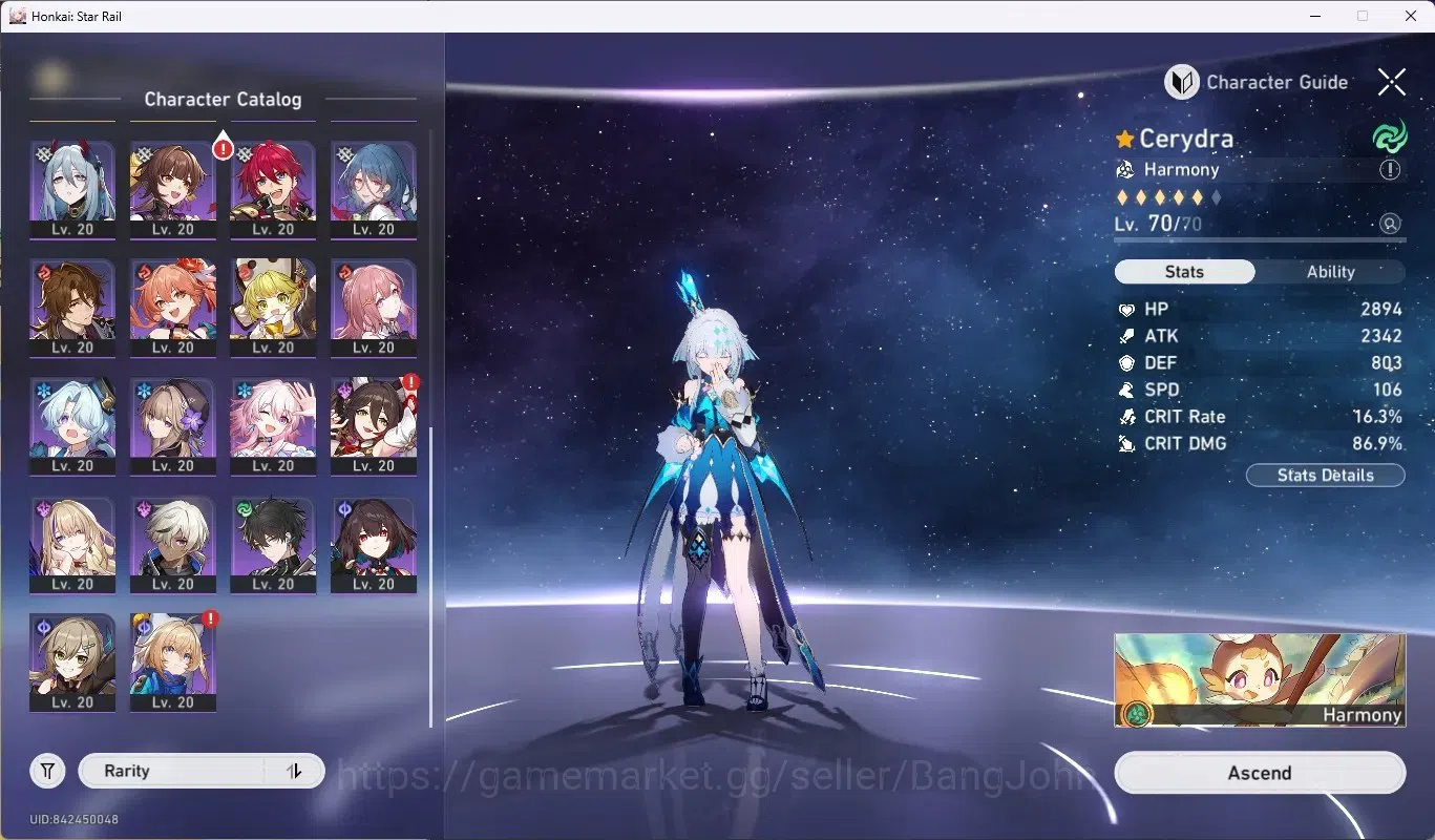 Honkai Star Rail Accounts ASIA|TL 65|11 Limited [Mortenax Blade,Saber,Cerydr image 3
