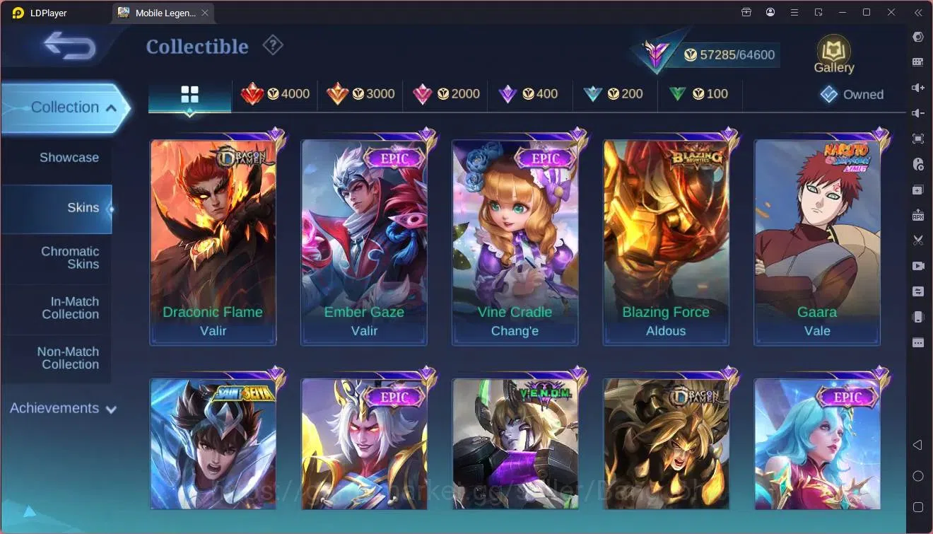 Mobile Legends: Bang Bang Accounts Global|Hero 132 skin 289|Renowned|KOF Karina|CC Na image 11