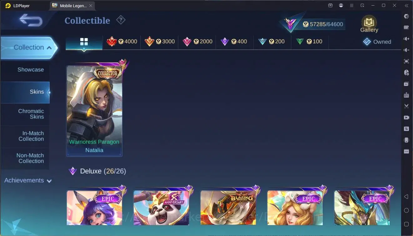 Mobile Legends: Bang Bang Accounts Global|Hero 132 skin 289|Renowned|KOF Karina|CC Na image 15