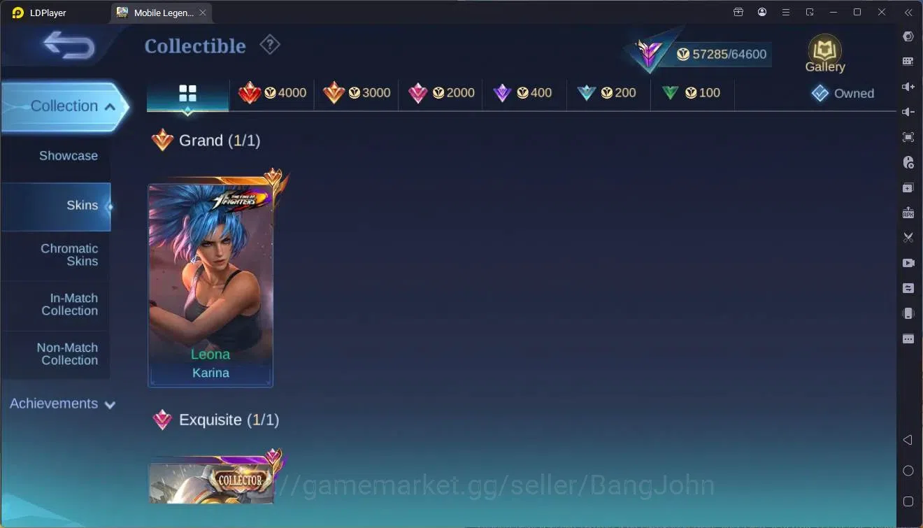 Mobile Legends: Bang Bang Accounts Global|Hero 132 skin 289|Renowned|KOF Karina|CC Na image 16