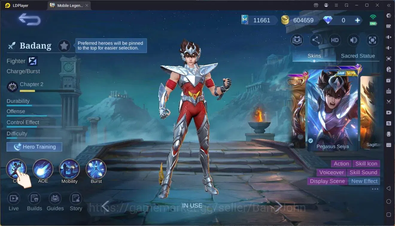 Mobile Legends: Bang Bang Accounts Global|Hero 132 skin 289|Renowned|KOF Karina|CC Na image 4