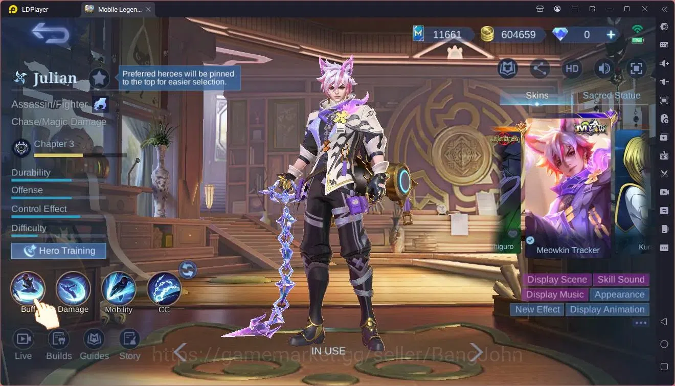Mobile Legends: Bang Bang Accounts Global|Hero 132 skin 289|Renowned|KOF Karina|CC Na image 6