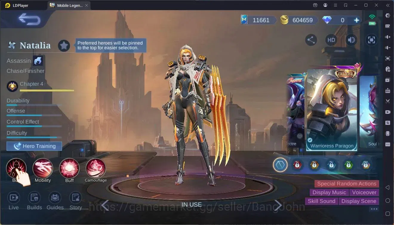 Mobile Legends: Bang Bang Accounts Global|Hero 132 skin 289|Renowned|KOF Karina|CC Na image 7
