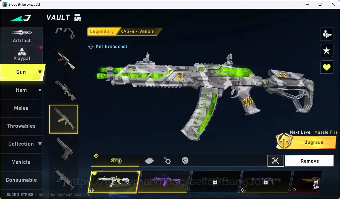 Blood Strike Accounts ASIA | 3 Legendary Guns : Kala, KAG-6,HK416|1 Lege image 4