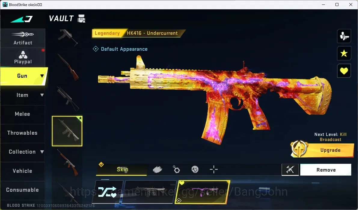 Blood Strike Accounts ASIA | 3 Legendary Guns : Kala, KAG-6,HK416|1 Lege image 5
