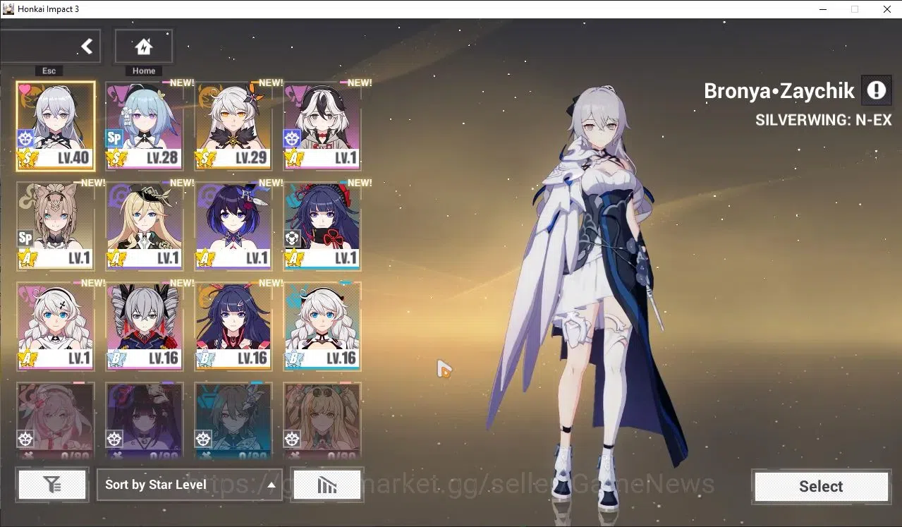 Honkai Impact 3rd Accounts SEA Lv42|1 Fullset (Bronya Zaychik Silverwing N-EX image 1