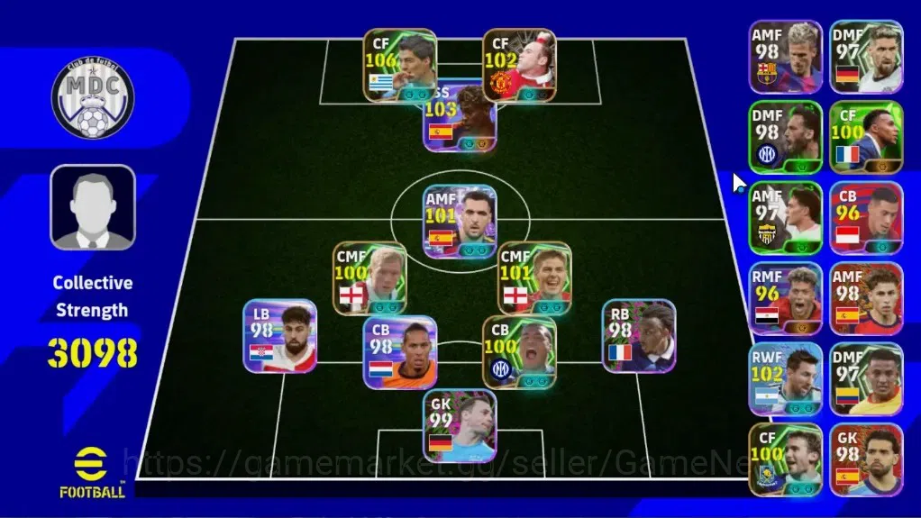 eFootball Accounts Legends & Iconic Players Android|7 Epic Luis Suarez,Wayne Rooney,Steven Gerrard,Paul Scholes|5 Show Time 1