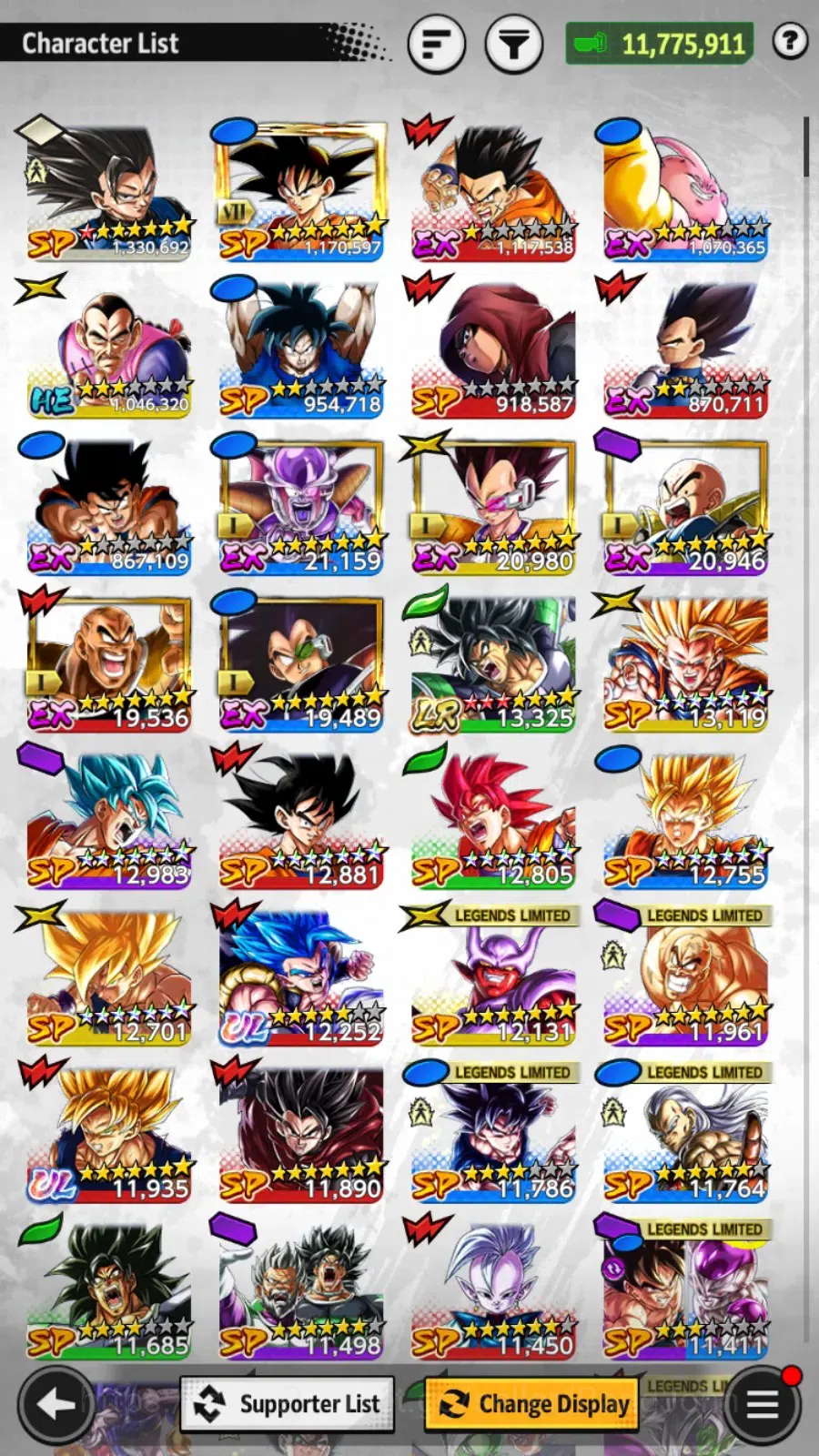 Dragon Ball Legends Accounts Android | Lvl 147|11.7M Total Power|19.1K CC|1 LR| image 4