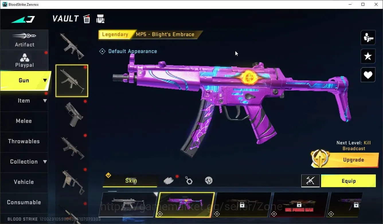 Blood Strike Accounts Asia|Eternal AUG Empyrean L2|3 Legendary Guns|1 Ul image 2