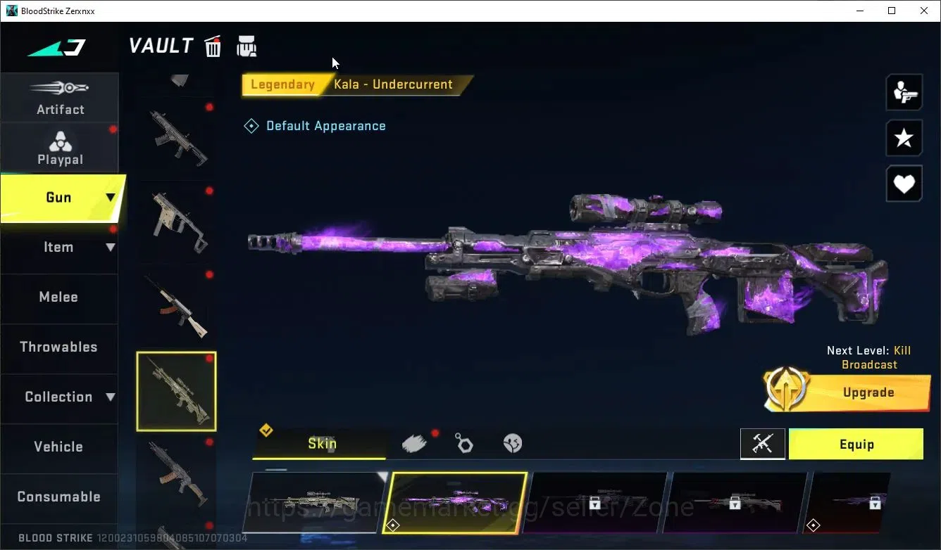 Blood Strike Accounts Asia|Eternal AUG Empyrean L2|3 Legendary Guns|1 Ul image 4
