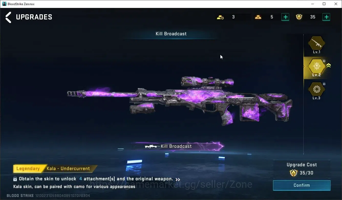 Blood Strike Accounts Asia|Eternal AUG Empyrean L2|3 Legendary Guns|1 Ul image 5
