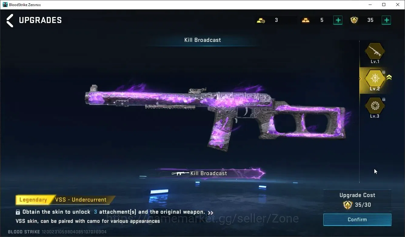 Blood Strike Accounts Asia|Eternal AUG Empyrean L2|3 Legendary Guns|1 Ul image 7