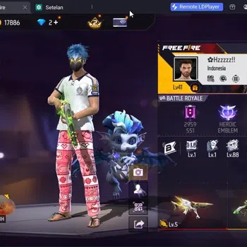Free Fire Accounts Indonesia | Vault 121 | EVO MP5 Lv5 | M1887- Hand  image 1