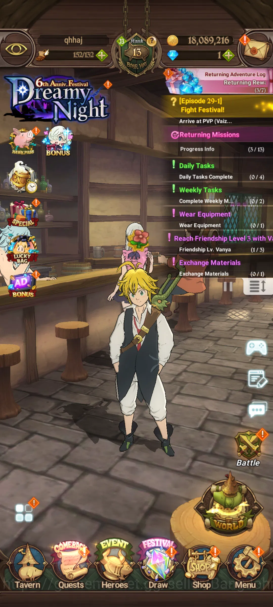 The Seven Deadly Sins: Grand Cross Accounts GLOBAL|552K CC|UR Eliz&Meliodas,Lancelot,Sabunak,K image 9