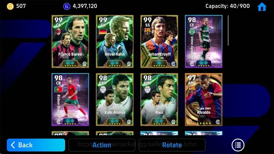 eFootball Accounts Mobile|PW 3182|Legendary Keane|Bigtime Lampard|Epi image 4