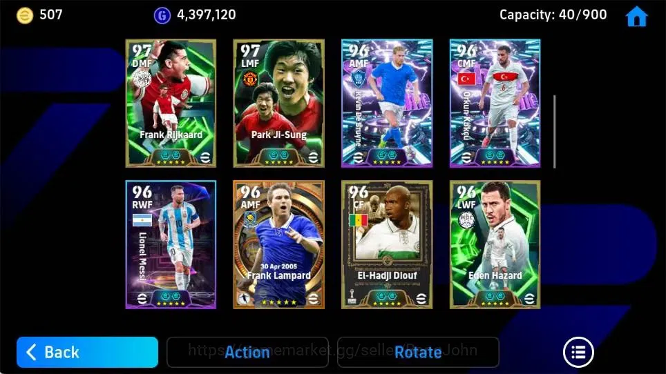 eFootball Accounts Mobile|PW 3182|Legendary Keane|Bigtime Lampard|Epi image 5