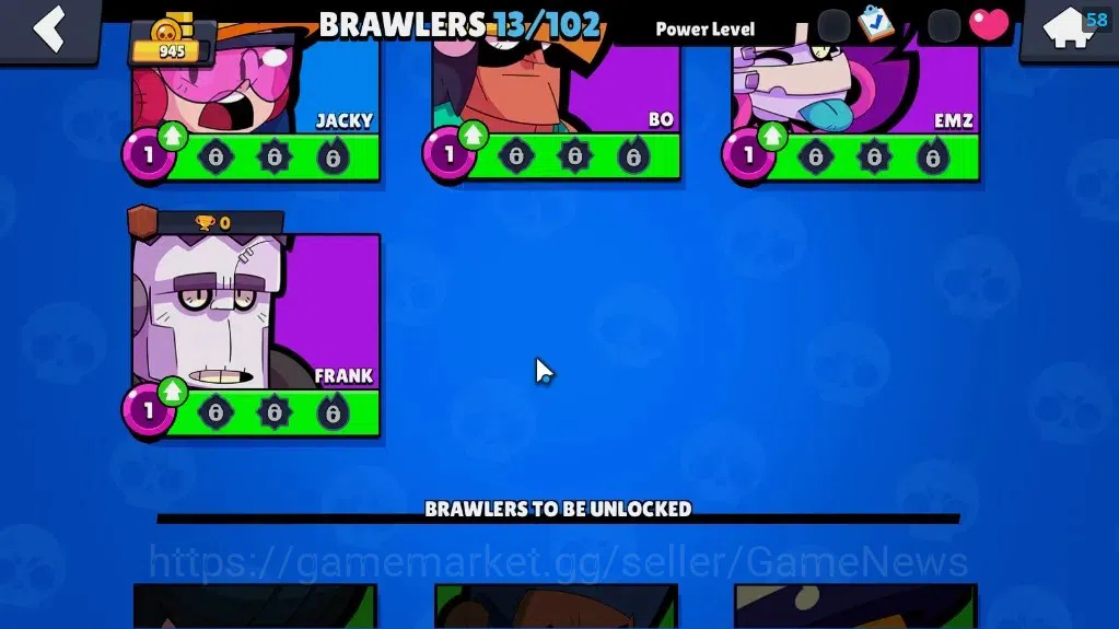 Brawl Stars Accounts 945 Trophy|8k Blings,3k PP|13 Brawlers 1 Max Lvl F image 9