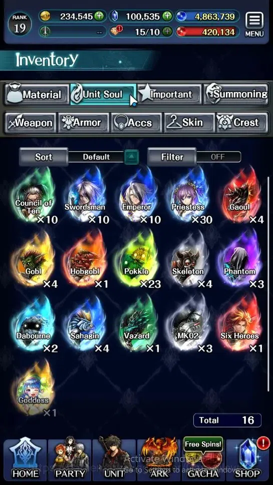 Last Cloudia Accounts Endgame GLOBAL|Rank 19|100k Crystal|Collab BraveFrontier (G Tilith,FG Vargas)+Top Tier(Telestio,G 10