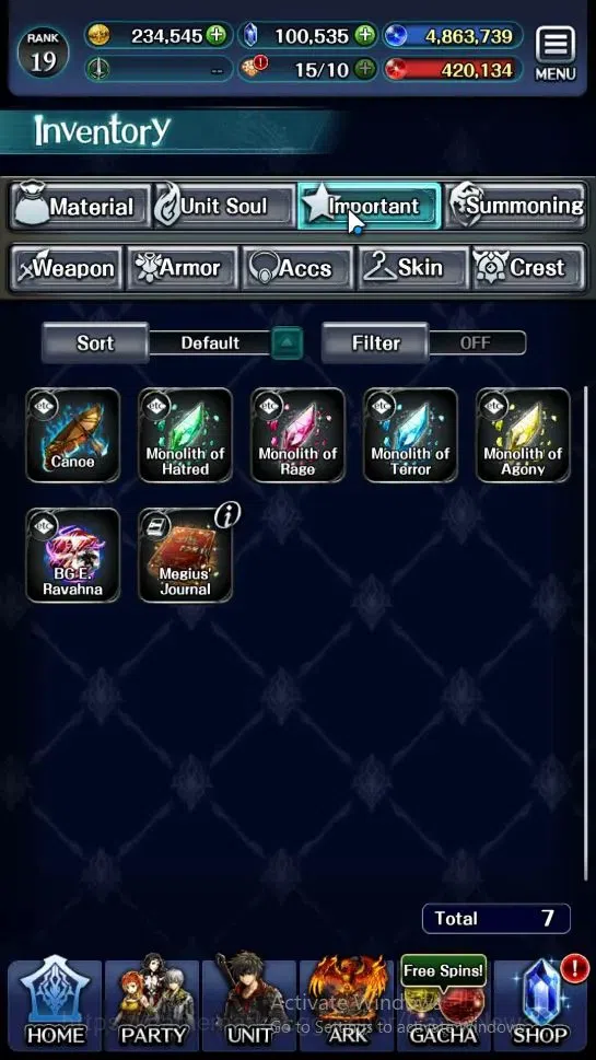 Last Cloudia Accounts Endgame GLOBAL|Rank 19|100k Crystal|Collab BraveFrontier (G Tilith,FG Vargas)+Top Tier(Telestio,G 11