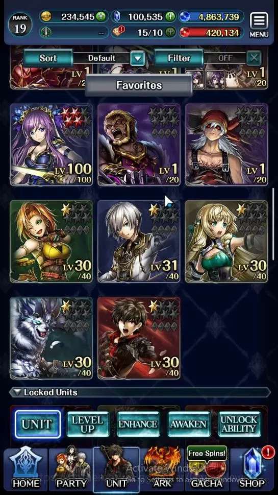 Last Cloudia Accounts Endgame GLOBAL|Rank 19|100k Crystal|Collab BraveFrontier (G Tilith,FG Vargas)+Top Tier(Telestio,G 2