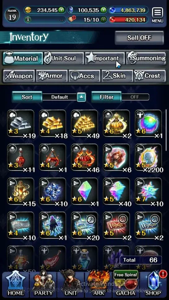 Last Cloudia Accounts Endgame GLOBAL|Rank 19|100k Crystal|Collab BraveFrontier (G Tilith,FG Vargas)+Top Tier(Telestio,G 9