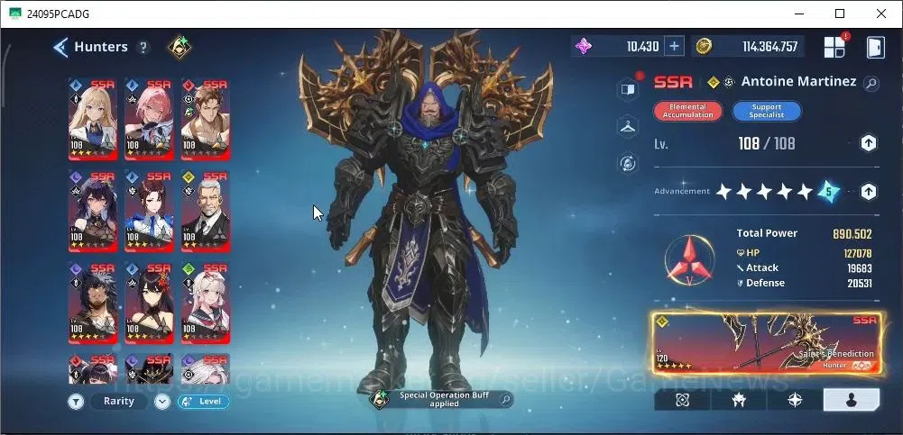 Solo Leveling: ARISE Accounts Lvl 108|3,8M Pwr|Fire,Wind,LightTeam|33 SSR|Liu Zh image 2