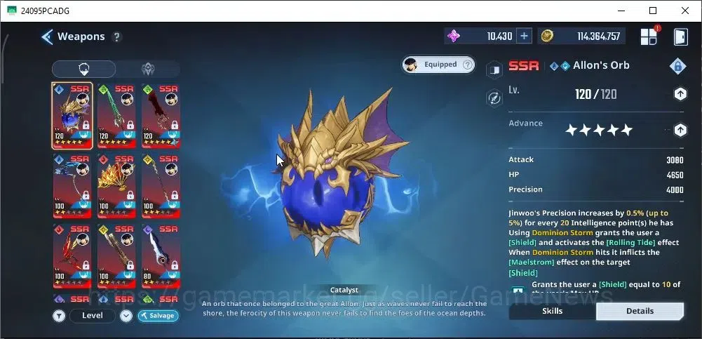 Solo Leveling: ARISE Accounts Lvl 108|3,8M Pwr|Fire,Wind,LightTeam|33 SSR|Liu Zh image 8