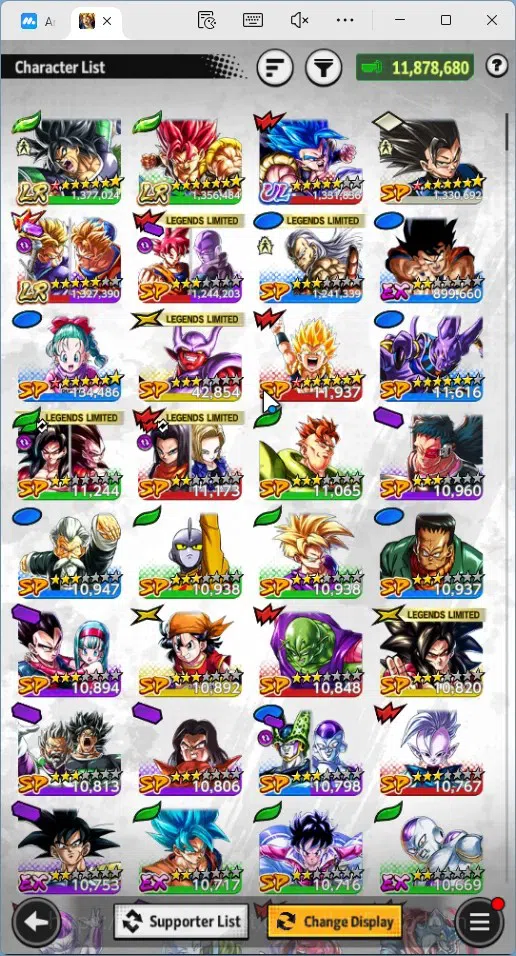 Dragon Ball Legends Accounts Global | Lvl 150|11.8M Total Power|21.2K CC|3 LR|1 image 13