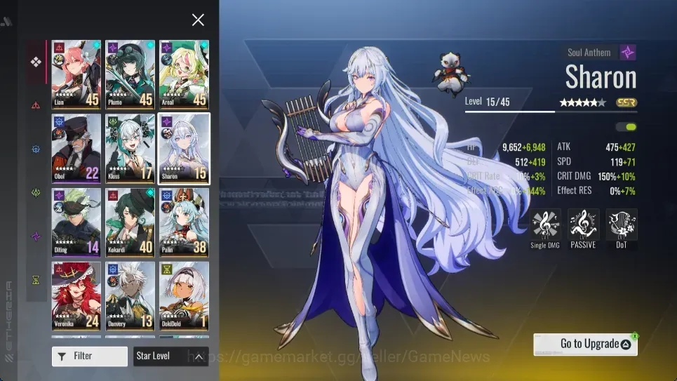 Etheria: Restart Accounts Mid‑Tier ASIA S25|Lv 28|6,5K Cryst|15 SSR|Sharon,Kloss,Plume,Areal,Lingluo,Dokidoki,Kokardi,Etc|1 1