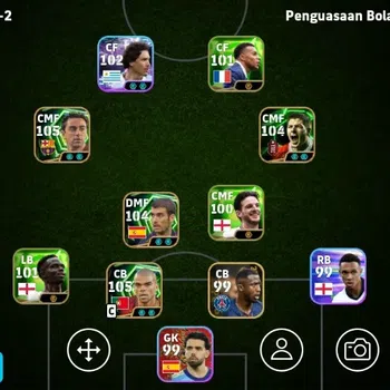eFootball Accounts Legends & Iconic Players Mobile|PW 3134|Lionel Messi Show T, Darwin Nunez Show T,Pepe Epic,Steven Gerrard