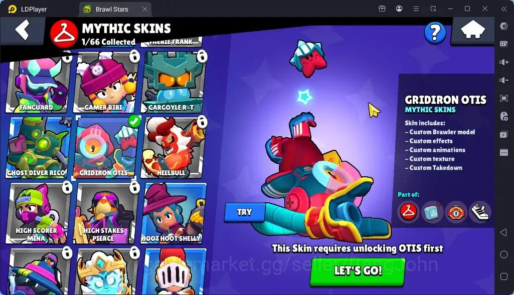 Brawl Stars Accounts Global |Trophy 1468 | Brawler 22, 4 Max | Skins 1 Mythic,5 Epic|Bling 8310|Protect Off|Check SS BRS308B 11