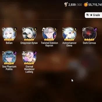 Epic Seven Accounts High-End GLOBAL UnVerif|NewEra|10 ML( Belian,E ilynav,SP Politis Etc) Aube,Rinak 300