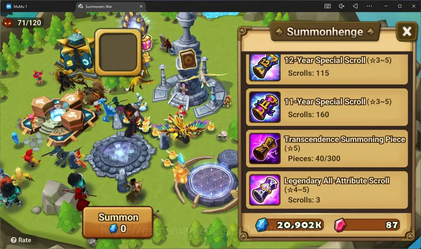 Summoners War: Sky Arena Accounts GLOBAL | NB 5 TESHAR,Starter Gacha 115 12Y+160 11Y image 3