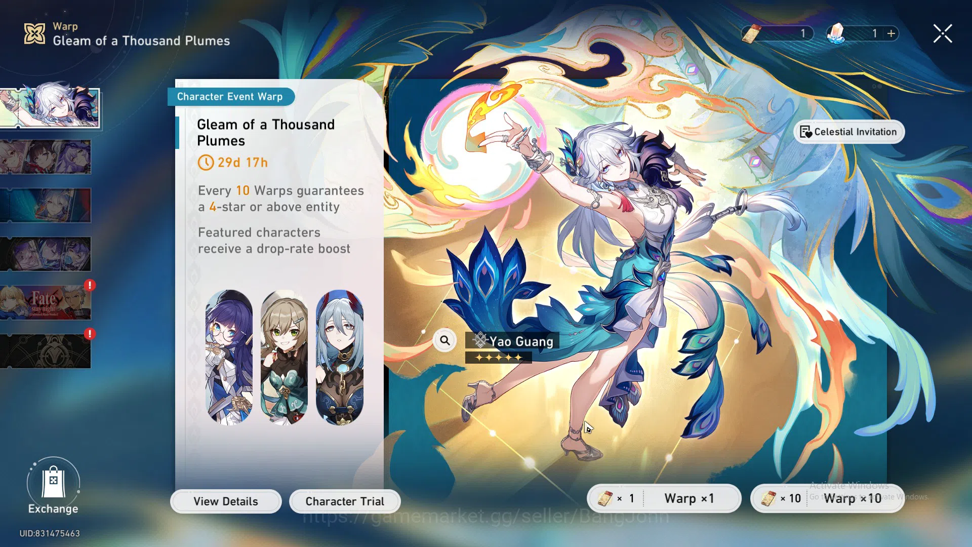 Honkai Star Rail Accounts ASIA TL62|10 Limit|Feixiao+Sign|Robin|Topaz|Aventu image 15