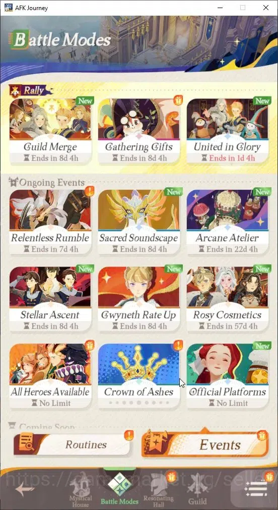 AFK Journey Accounts GLOBAL S455|Ready Gacha|6 Hero Selector|25 S Char[ image 15