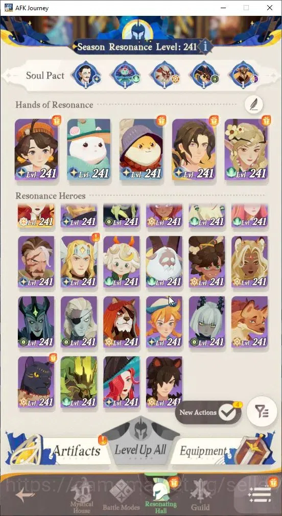 AFK Journey Accounts GLOBAL S455|Ready Gacha|6 Hero Selector|25 S Char[ image 3