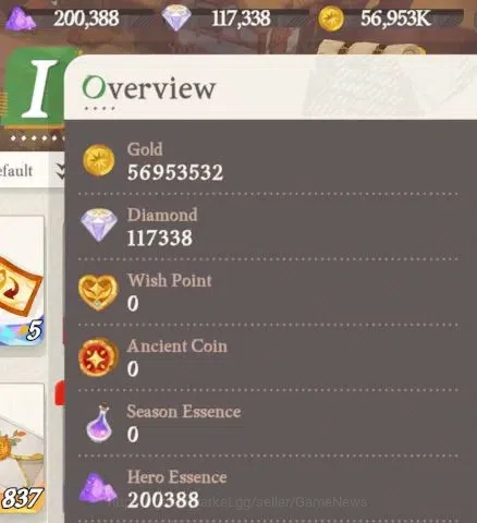 AFK Journey Accounts GLOBAL S455|Ready Gacha|6 Hero Selector|25 S Char[ image 9