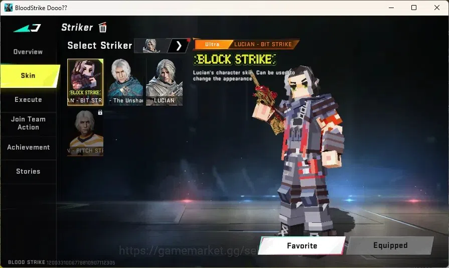 Blood Strike Accounts Others ASIA | 1 ULTRA MELEE - Dual Blades |1 AOT: FAL - Primal Giant |7 ULTRA Guns | 1 TR: JACK | 9 18