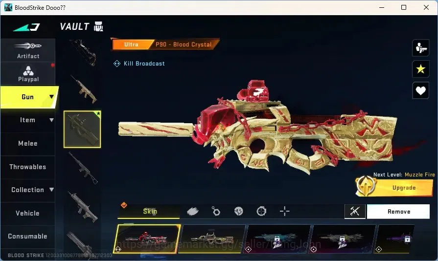 Blood Strike Accounts Others ASIA | 1 ULTRA MELEE - Dual Blades |1 AOT: FAL - Primal Giant |7 ULTRA Guns | 1 TR: JACK | 9 5