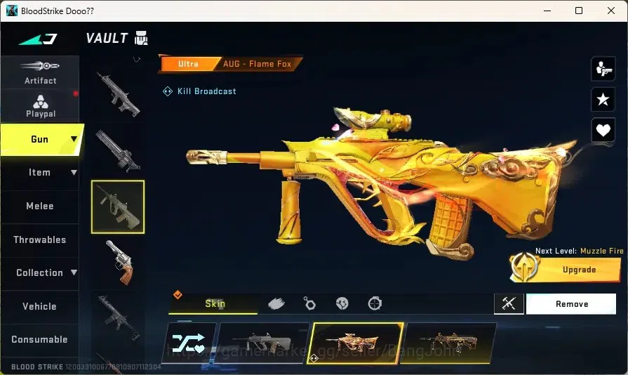 Blood Strike Accounts Others ASIA | 1 ULTRA MELEE - Dual Blades |1 AOT: FAL - Primal Giant |7 ULTRA Guns | 1 TR: JACK | 9 7