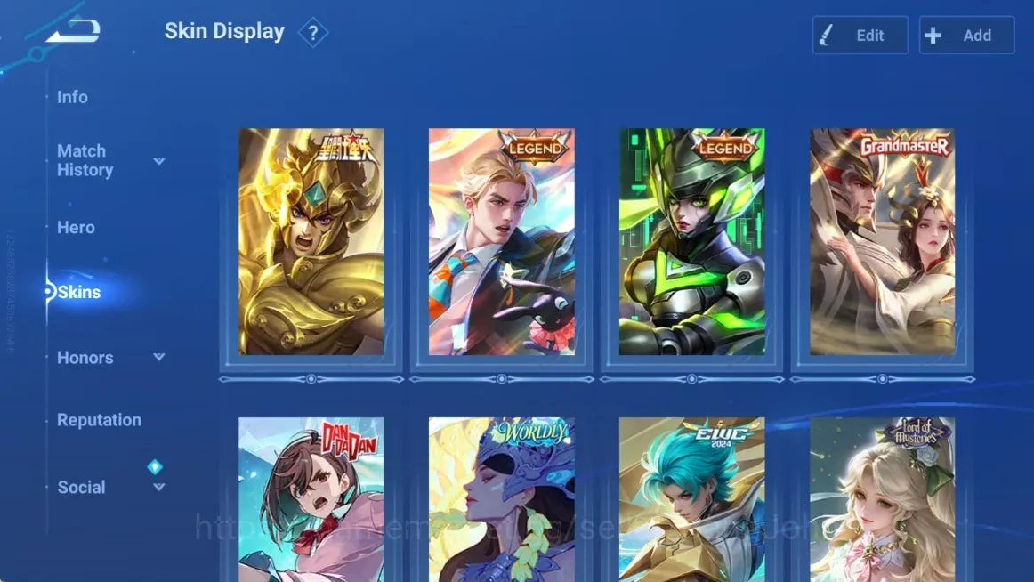 Honor of Kings Accounts Rare Skin Global|109H 87S|1 Saint Seiya|2 Legend|GM Skins|1 DanDaDan Daji|1 Worldly Haya|EWC 1