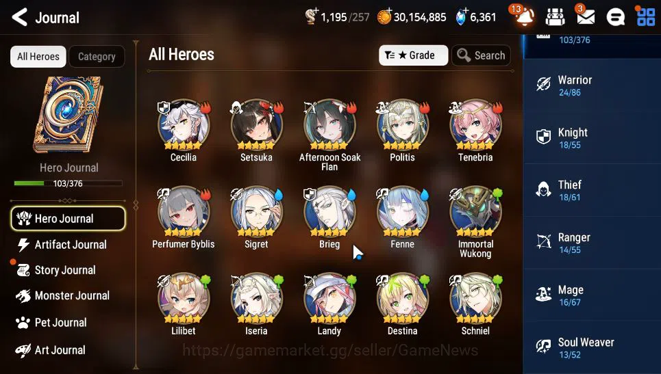Epic Seven Accounts GLOBAL Unverif|7 ML(E Ilynav,NM Luna,C Pavel,Etc)+ image 6