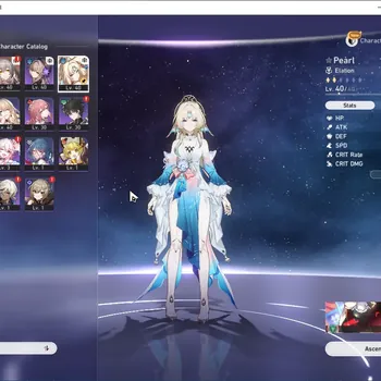 Honkai Star Rail Accounts Starter Asia|Starter|TL 27|2 Limited| Pearl,Archer +1 Standard Character (Bailu)|Jarilo-VI|Female