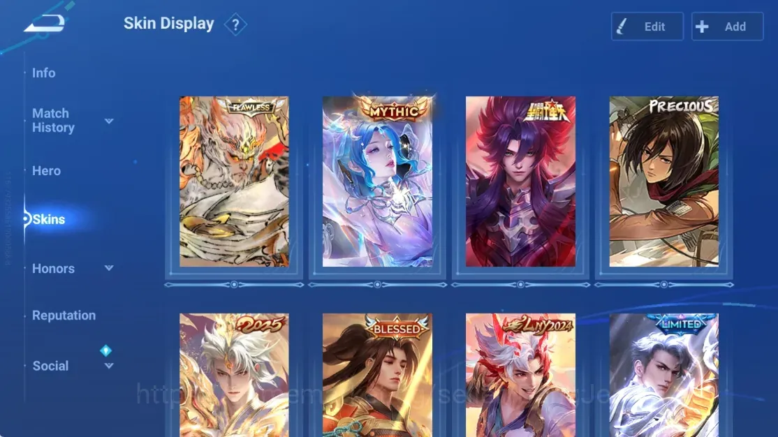 Honor of Kings Accounts Rare Skin Global|115H 287S|Flawles Wukong|Mythic Diaochan|Saint Seiya Kaizer|Precious Collab AOT 1