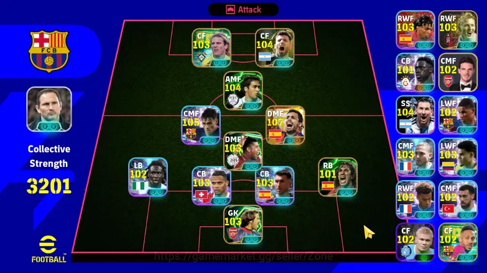 eFootball Accounts Legends & Iconic Players Mobile|PW 3201|Bigtime Rodri, Epic Raúl, Rijkaard, Forlán, Aguero,Puyol,Kuyt 1